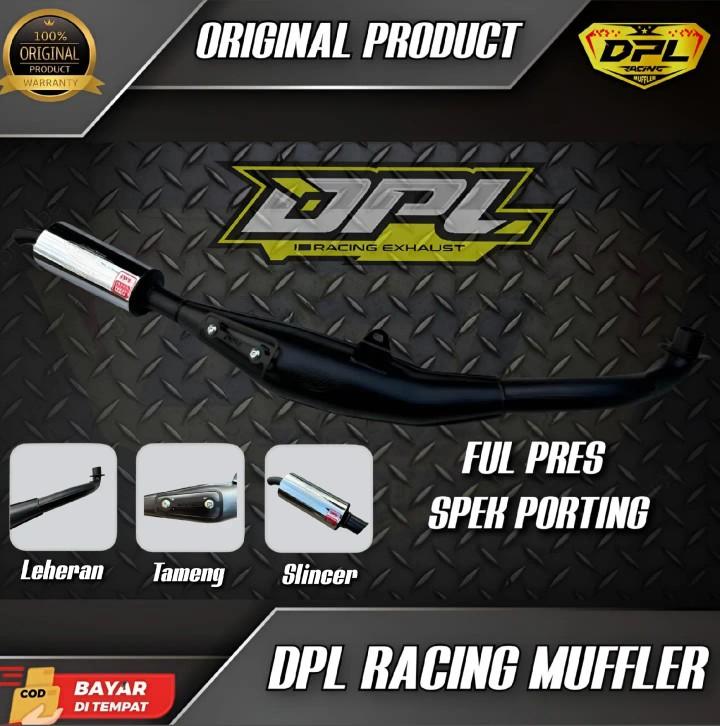 KNALPOT FIZ R FORCE ONE FIZ STANDAR RACING SUARA PREPET ORIGINAL DPL RACING MUFFLER  Mesin Motor Berkualitas Tinggi dengan Suara Mrepet dan Kekuatan 1 Milimeter