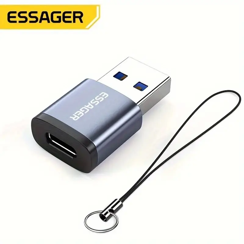 OTG Type C to USB A 3.0 Adapter Converter Fast Charging 3A - EZJCA-SRB0G 0
