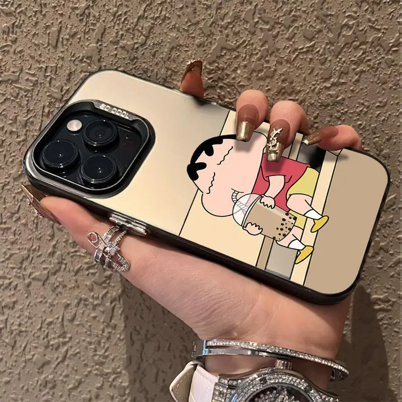 Ốp Lưng iPhone 11 / 12 / 13 / 14 / 15 / 16 Pro Max, Thiết Kế Shin-chan Bút Chì Màu Dễ Thương, Chống Sốc, Ốp Lưng Lì Tương Thích Với iPhone 11, 12, 13, 14, 15, 11PM, 12PM, 13PM, 14PM, 15PM 3