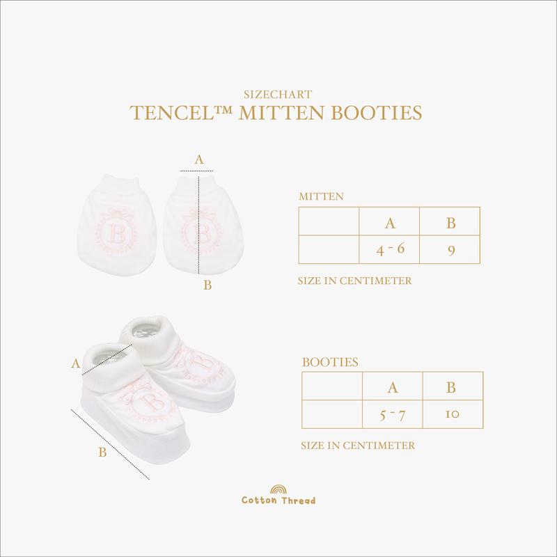 Bundling Newborn Hampers Baby Romper Mitten & Booties TENCEL️ Giftset Box - Kado Hadiah Lahiran Bayi - Cottonthread 4