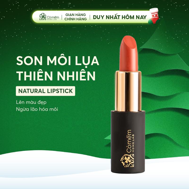  Son Môi Lụa Diễm Mềm Mịn Mướt Môi Lành Tính Từ Thiên Nhiên Cỏ Mềm 4g 