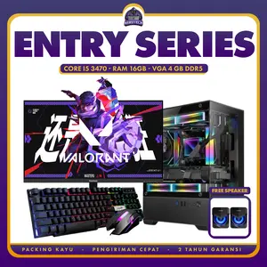 PC RAKITAN I5 3470 | RAM 16 GB | VGA 4 GB | SSD 128 GB | HDD 500 GB | LED 24 INCH NEW GARANSI 1 TAHUN