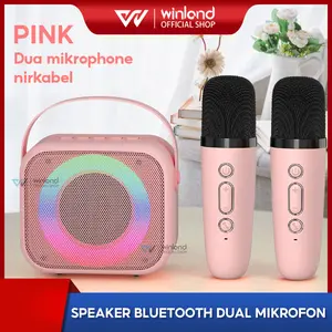 [COD] Winland Speaker Bluetooth karaoke Mikrofon audio mikrofon terintegrasi rumah ponsel Bluetooth bernyanyi karaoke speaker karaoke keluarga ktv set Microphone  Wireless Garansi 1 tahun Bass