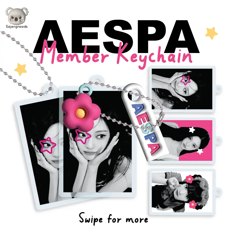 AESPA Member Keychain by Sajangneds - Ganci KPOP - Gantungan kunci akrilik