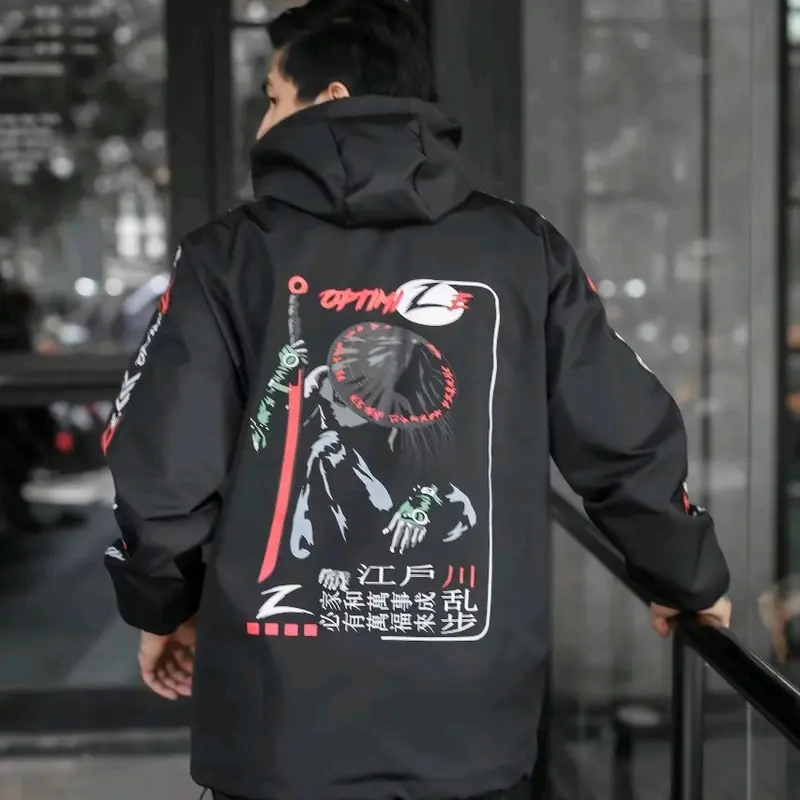 Jaket Cagoule Pria Distro Optimize - Jacket Parasut Waterproof Unisex Pria Wanita Nyaman Keren 2