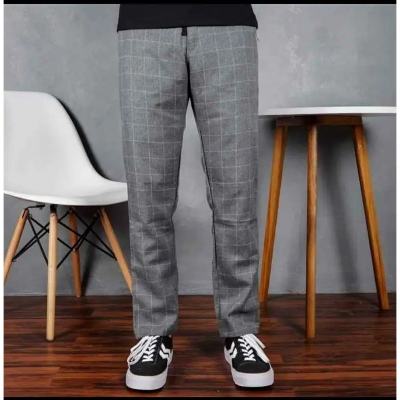 CELANA TARTAN PRIA PREMIUM CELANA CHINO TARTAN TERMURAH CELANA KOTAK