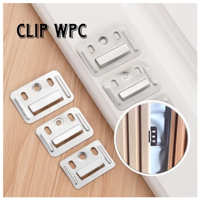 DID - Klip WPC (Isi 10 Pc) Bracket Wall Panel Sekrup Panel Dinding Penghubung Pengait Dinding 4