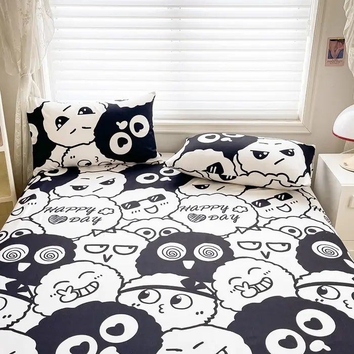 2025 New Style Thickened Brushed Plant Cashmere Bed Canopy Three-piece Set. A Single Product Bed Canopy for Student Dormitories, a Protective Cover for Bed Mattresses