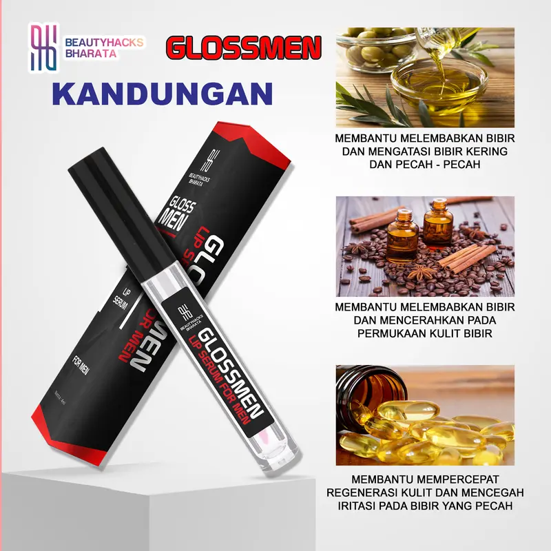 Glossmen Lip Serum Pemerah Bibir - RESMI BPOM 2