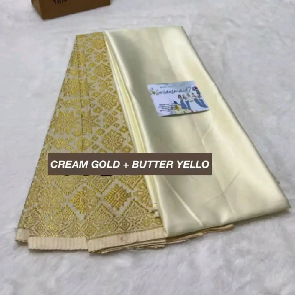 Set Kain Paket Bridesmaids Satin Velvet & Kain Songket, Bahan Bridesmaid Polosan dan Kain Songket Semi Palembang, Paket Bridesmaid Murah, Bridesmaid Elegant, Kain Kebaya Wisuda, Kain Kebaya Kondangan indonesia tembaga sutra & satin