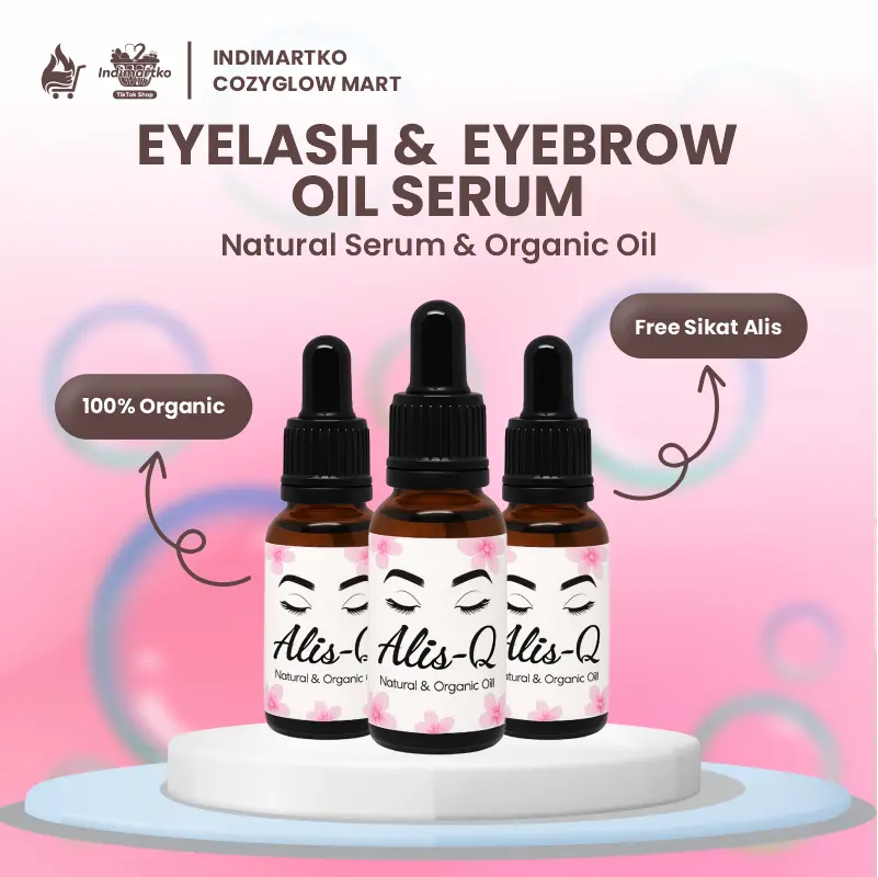 PROMO SERUM ALIS_Q Beli 1 Dapatkan 5 Pcs Melebatkan Alis Dan Bulu Mata Bonus Sikat Alis Terbaik untuk penampilan alami dan tren