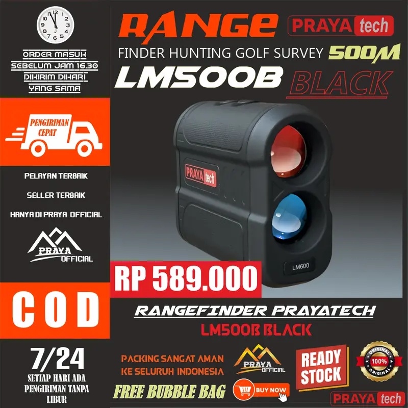 RANGE FINDER Rangefinder Teropong laser ukur jarak 600m 600 meter PRAYATECH 1