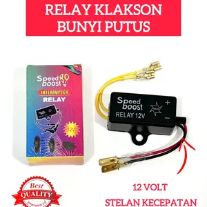 Speed Boost SB89 Modul Relay Klakson Putus-Putus 12V Universal Kabel Kuning Merah Hitam Stelan Kecepatan Best Quality Guaranteed