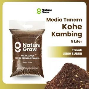 Pupuk Kandang Media Tanam Kohe Kambing Murni 5 Liter - Naturagrow