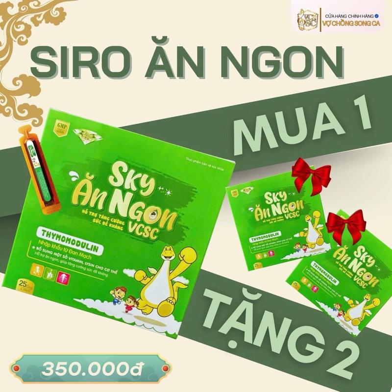 SIRO ĂN NGON SKY ( 1 tặng 2) Hỗ trợ bổ sung vitamin khoáng chất dha, Hỗ trợ cải thiện chế độ ăn , cải thiện giấc ngủ, hỗ trợ tăng cường sức đề kháng cho trẻ em.