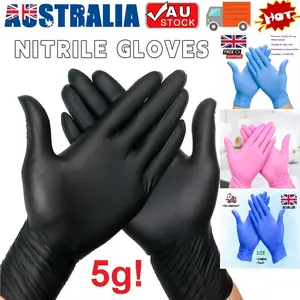Sarung Tangan Karet Nitrile Vinyl Latex powder free
