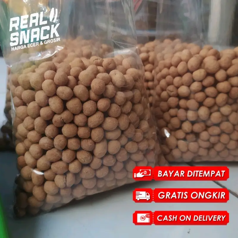 Kacang Telor Manis Premium 1000 gram/1kg Gurih Renyah Kacang Bangkok Manis Camilan Food Goreng 0