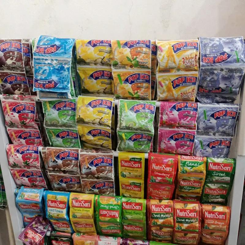 (cod) pop Ice Renceng 50 pcs mix rasa 5renceng Drink Gula || Minuman Serbuk Berbagai Rasa Bubuk 4