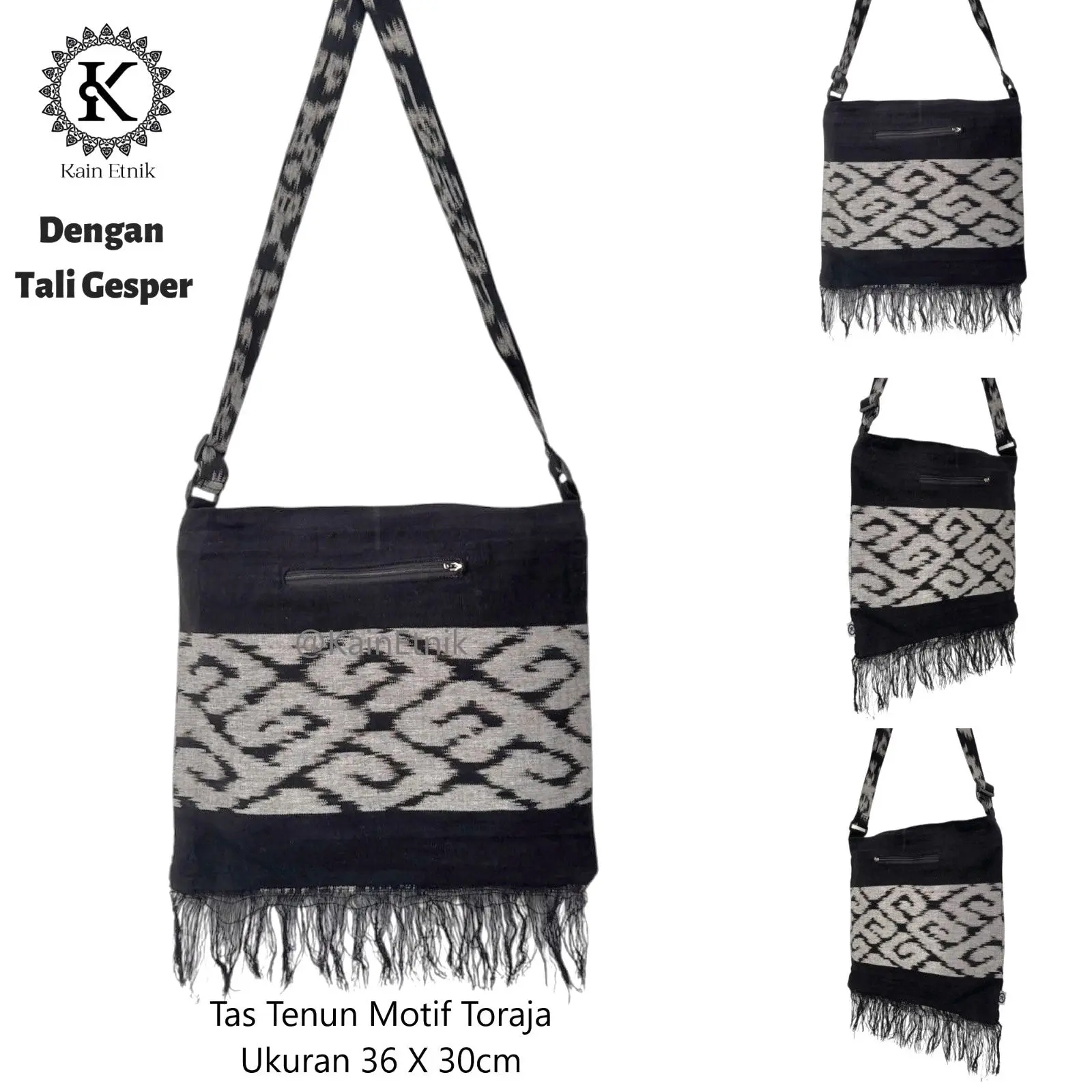Tas Selempang Tenun Besar / Tas Tenun Besar