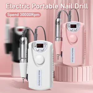Garansi 12 Bulan Alat Kikir Kuku Elektrik Portable Rechargeable Nail Drill Polisher Grinding Untuk Manicure / Nail Art