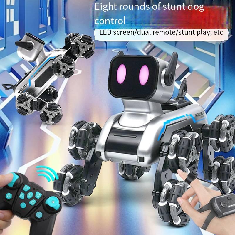 LE NENG TOYS K16A Electronic Pets Robot Dog Stunt Dog Voice Command Programmable Touch-sense Music Song Toy for Kids Control Remote 2