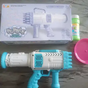 Mainan Bubble Gun Basssoka - Bubble Rocckeet Machine Bubble Electric Bazzoka - Gelembung Sabun SS 1526