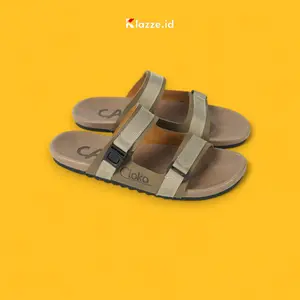 Sandal Slider Pria Distro Kasual Santai Sendal Cowok Selop Anti Slip - Cloka Hummels