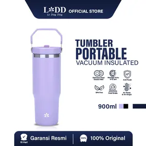LDD-Botol Minum Aesthetic Tumbler 450ml Stainless Tumbler Tahan Panas Dan Dingin