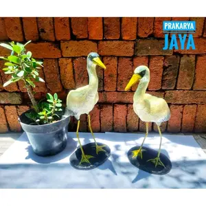 Prakarya Jaya Hiasan Taman Burung Bangau Cocok untuk Kolam Tebing Dekorasi Taman Outdoor