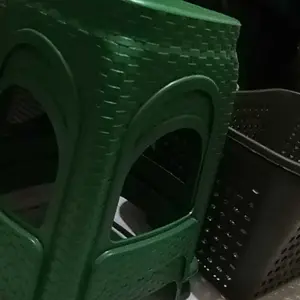 PXTON - Kursi Plastik Rotan Motif Anyam / Kursi Bakso / Bangku Bakso / Kursi Cafe Plastik Motif Rotan Premium / Kursi Baso Segi Rotan