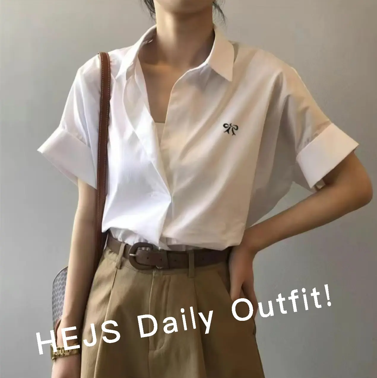 HEJS KOREAN POLO BLOUSE /LOOSE TRENDY