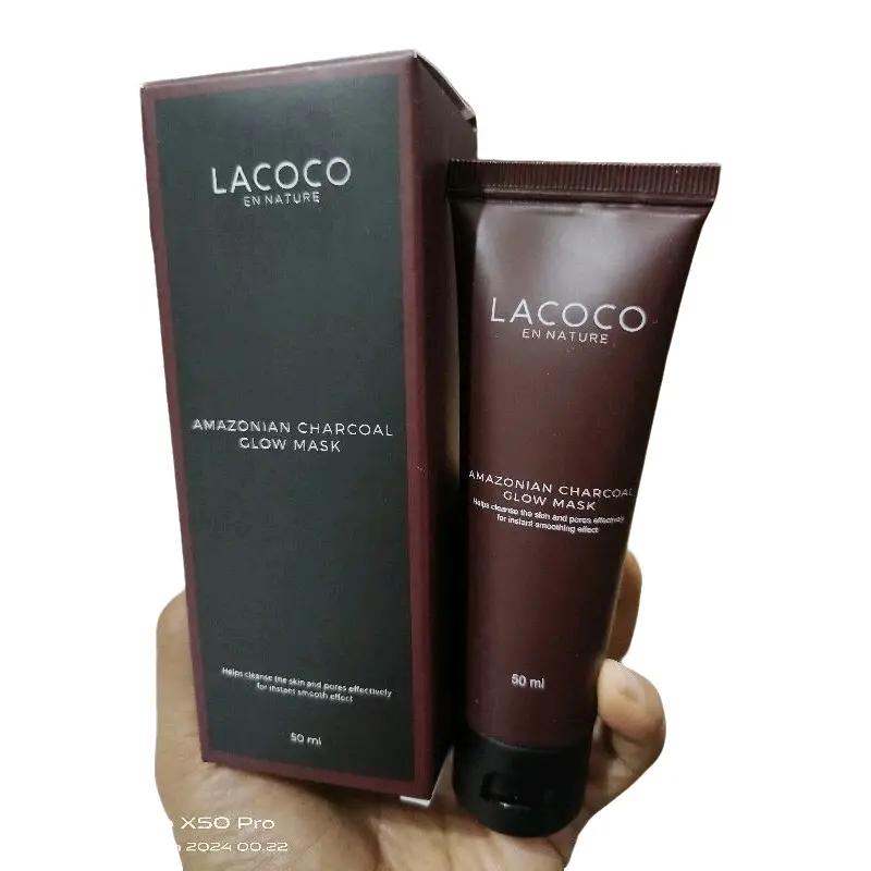 LACOCO AMAZONIAN CHARCOAL GLOW MASK/CMASK hempaskan bekas jerawat 0