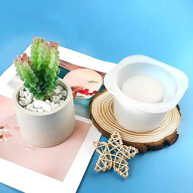 bình hoa silicone nấm mốc DIY xi măng bê tông lớn hình vuông khuôn nồi khuôn…