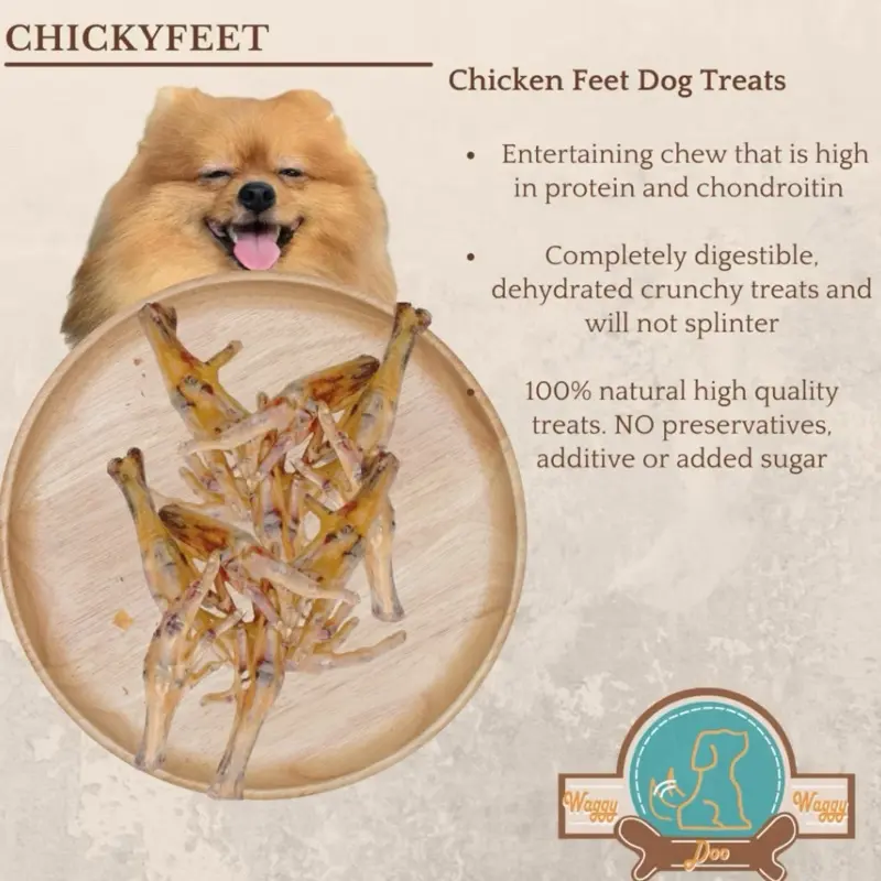 Chicken Feets | Dog Treats | Dehydrated Dog Treats | 5pcs/10pcs