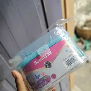 set alat jahit jarum benang lengkap sewing box peralatan jahit