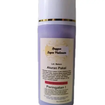 Paket Hb Anggur Super Platinum siang malam Ori underarm cream Lotion Perawatan Tubuh 3
