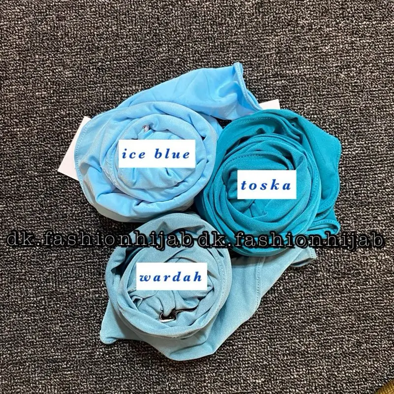 HIJAB SEGITIGA INSTAN JERSEY LABEL AKRILIK Nyaman Lembut Cantik 3