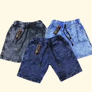 Azrilfa Fashion Paket 3pcs Celana Pendek Anak Laki-Laki Perempuan Jeans Premium 8oz Usia 1-8 Tahun Bahan Jeans 8oz Cewek Bayi Katun Cowok Size S-XL