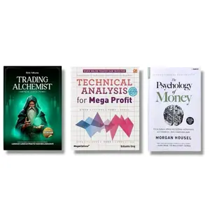 Paket 3 Buku Technical Analysis For Mega Profit - The Psychology Of Money - Trading Alchemist ( Isi 3 Buku )