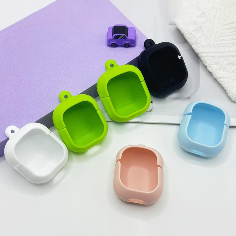 Product Introduction of Local 24h Ship + TWS AIR 31 Cases Colorful Silicone Cover for Air 31 Earphone Cases with Lanyard AIE31 Accessories Shockproof Earbuds Skin(NOT include Earbuds) 11