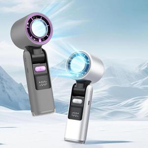 Portable Handheld Turbo Fan, USB Rechargeable Foldable Personal Fan, Mini Fan for Home Office Outdoor Travel