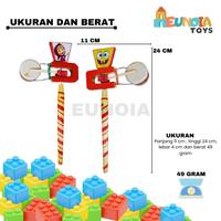 Gambar Ontong ontong Mainan Anak Stick Stik Kendang Putar Etek etek Gambar Karakter - spongebob dari Eunoia Toys Kab. Blitar 3 Tokopedia