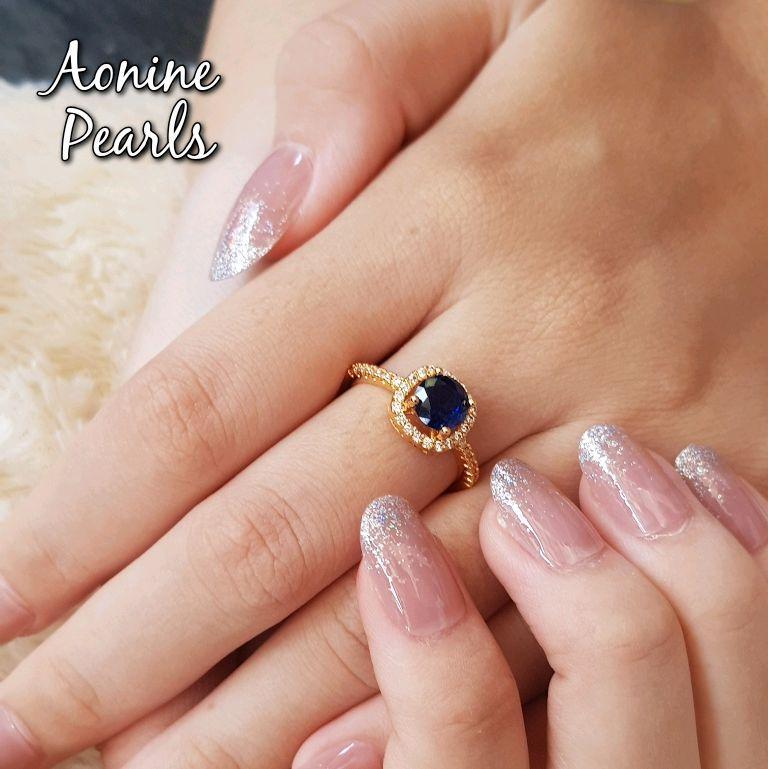 Cincin Batu Zirconia Merah 5