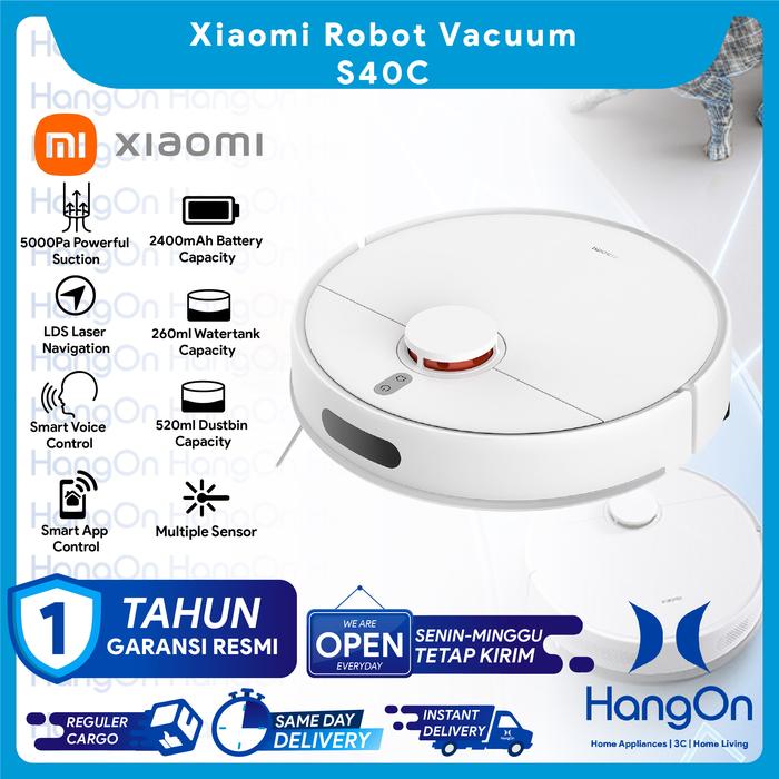 Gambar Xiaomi S40C Robot Vacuum | Kontrol Cerdas Xiaomi Home App | Daya isap 5.000Pa Powerful Suction | LDS Laser Smart Navigation | Multiple Sensor | Voice Control S40 C Robotic Vakum Pembersih Lantai 5kPa Vacuum Cleaner dari HangOn Official Store Kota Tangerang Tokopedia