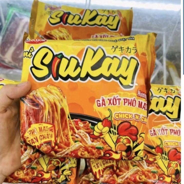 1 gói Mì Siukay vị Gà xốt phô mai bò hải sản cay mẫu mới