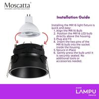 Gambar Moscatta MR16 Eco Series 7watt LED 220V GU 5.3 7W - 2700k, 24 Degree dari Pusat Lampu Jakarta Kota Administrasi Jakarta Pusat 5 Tokopedia