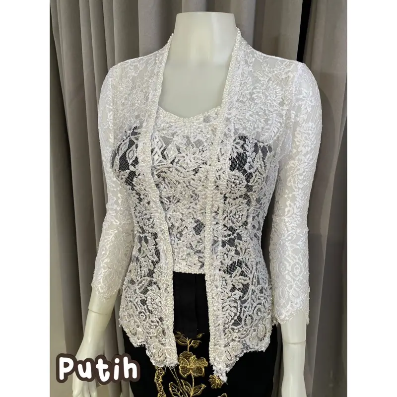 SIMONA KEBAYA - PAYET SASHI SERI 2 - (KEBAYA SAJA) PAYET METALIK GLOSSY Atasan Baju Wanita Wisuda Dewasa 2