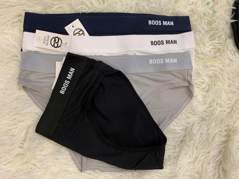 Combo 4 Quần Sịp Chéo Boos Man.Chất Liệu Thun Lạnh Cotton Cao Cấp Co Giãn 4 Chiều 1