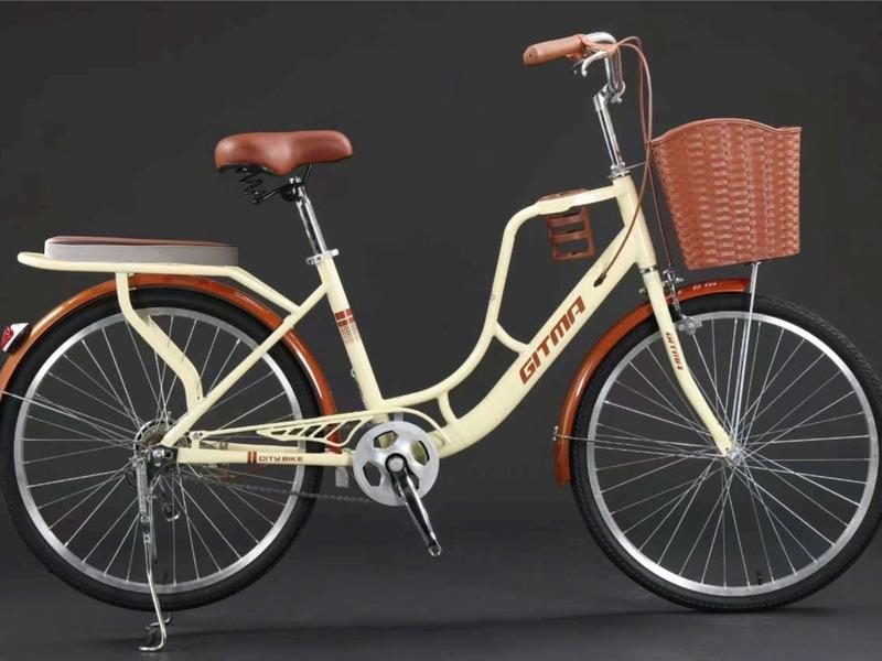 đủ phụ kiện Xe Đạp nữ Mini GITMA đủ Size 20 22 24 26 Khung Thép 2 gióng Cao Cấp Gắn Bình Nước Yên Da Êm