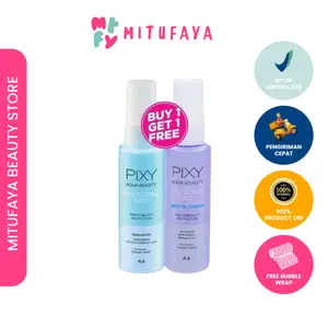 BUY 1 GET 1 PIXY Aqua Beauty Protecting Mist Spray ∣ Setting Spray Matte Finish 60 ml Face Mist - Melembabkan Pengunci Makeup Wajah